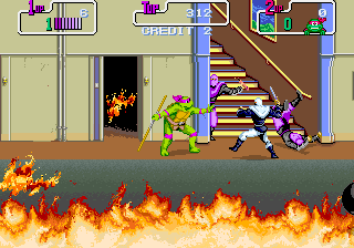 Teenage Mutant Ninja Turtles (Oceania 2 Players) Screenshot 1